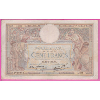 100 Francs LOM 16.02.1939...