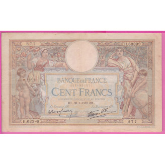 100 Francs LOM 26.01.1939...