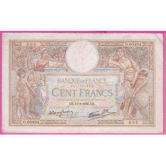 100 Francs LOM 11.08.1938...