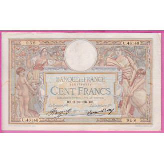 100 Francs LOM 11.10.1934...