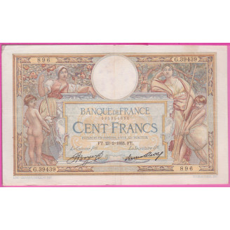 100 Francs LOM 23.02.1933...