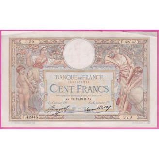 100 Francs LOM 21.12.1933...