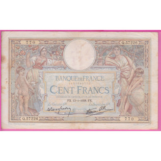 100 Francs LOM 13.01.1938...