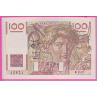 100 Francs Jeune Paysan...