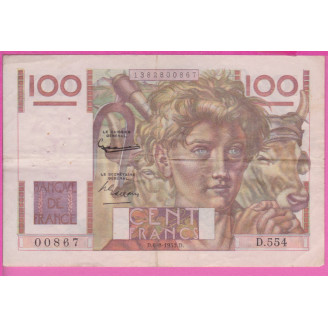 100 Francs Jeune Paysan...