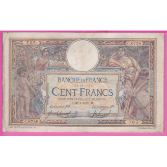 100 Francs LOM 26-01-1920...