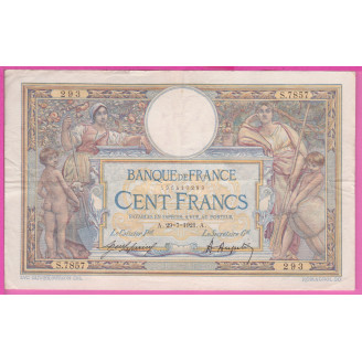 100 Francs LOM 29-07-1921...