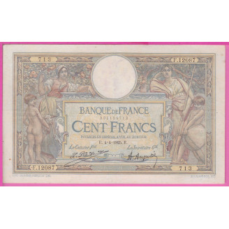 100 Francs LOM 04-04-1925...