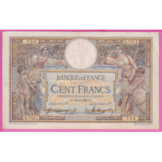 100 Francs LOM 15-02-1921...