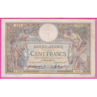 100 Francs LOM 22-04-1921...