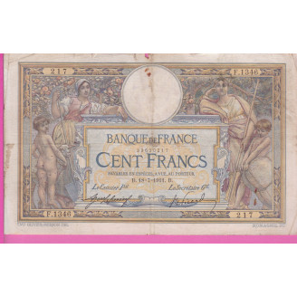 100 Francs LOM 18-07-1911...