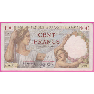 100 Francs Sully  Etat TTB+...