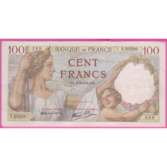 100 Francs Sully  Etat TTB+...