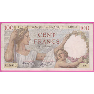 100 Francs Sully  Etat TTB+...