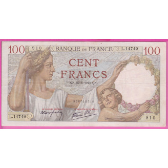 100 Francs Sully  Etat TTB+...