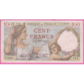 100 Francs Sully  Etat TTB...