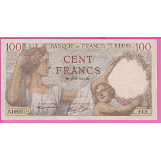 100 Francs Sully  Etat TTB...