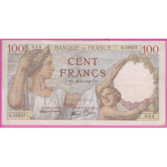 100 Francs Sully  Etat TTB...