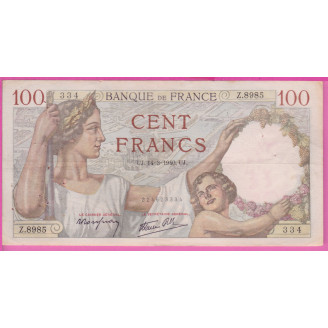 100 Francs Sully  Etat TTB-...