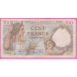 100 Francs Sully  Etat TB+...