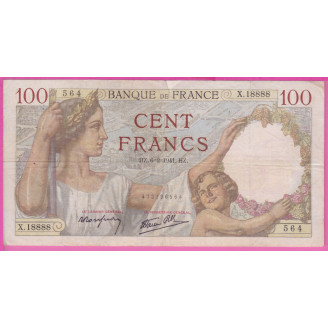 100 Francs Sully  Etat TB+...