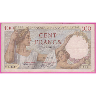 100 Francs Sully  Etat TB+...