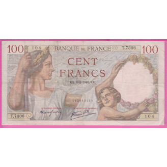 100 Francs Sully  Etat TB+...