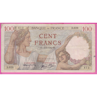 100 Francs Sully  Etat TB+...