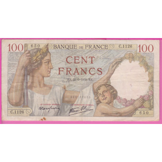 100 Francs Sully  Etat TB+...