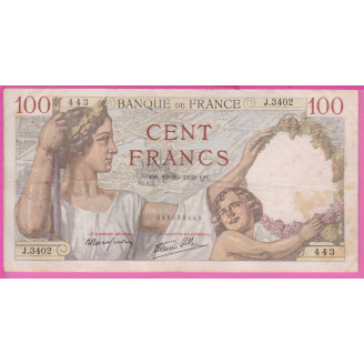 100 Francs Sully  Etat TB+...