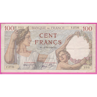 100 Francs Sully  Etat TB+...