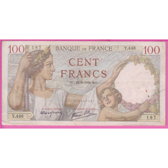 100 Francs Sully  Etat TB...