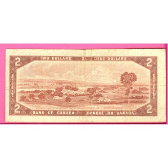 Canada P.76b 2 Dollars B 1954