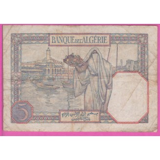 Algérie P.77b B+ 5 Francs...