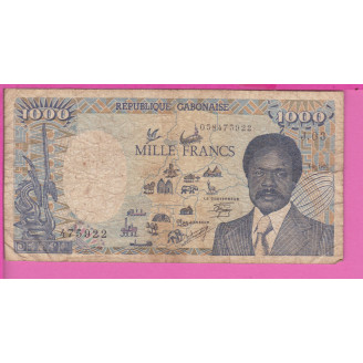 Gabon P.10a ETAT B 1000...