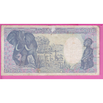 Gabon P.10a ETAT TB- 1000...