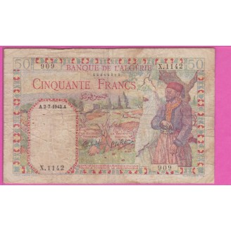 Algérie P.84(2) B 50 Francs...