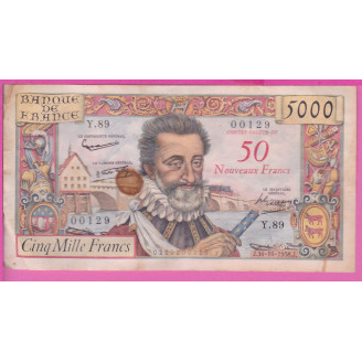 5000 Francs Henri IV ETAT...