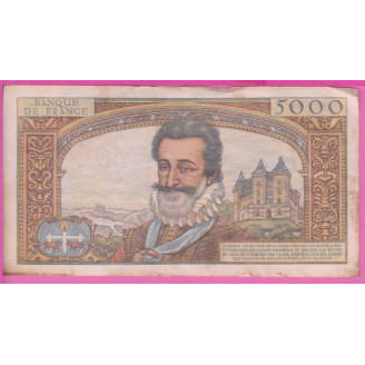 5000 Francs Henri IV ETAT...