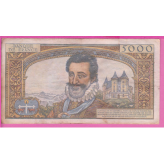 5000 Francs Henry IV Etat...