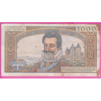 5000 Francs Henry IV Etat...