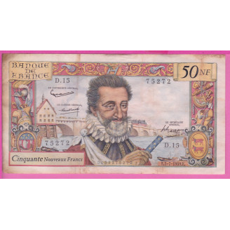 5000 Francs Henry IV Etat...