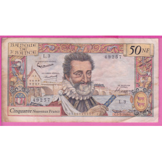 5000 Francs Henry IV Etat...