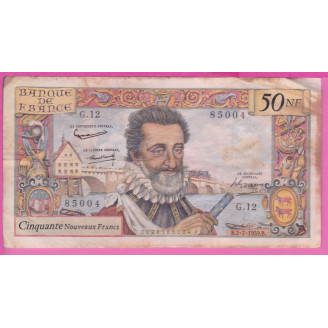 5000 Francs Henry IV Etat...