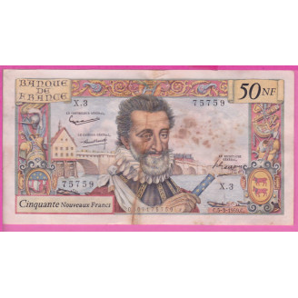 5000 Francs Henry IV Etat...