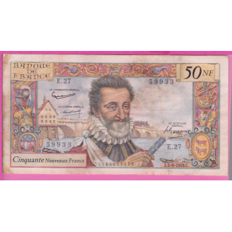 5000 Francs Henry IV Etat...