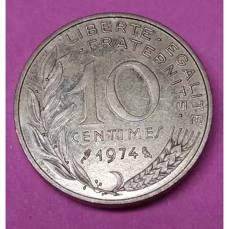 FRANCE PIEDFORT 10 CENTIMES...