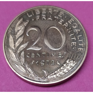 FRANCE PIEDFORT 20 CENTIMES...