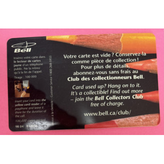 Canada 8$ Belll Crayons de...