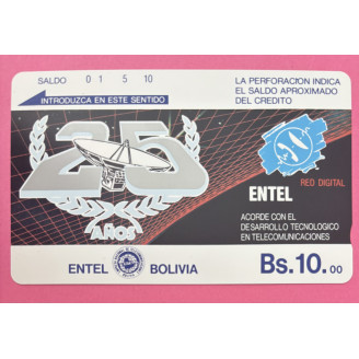 Bolivie Bs. 10 Entel Bolivia
